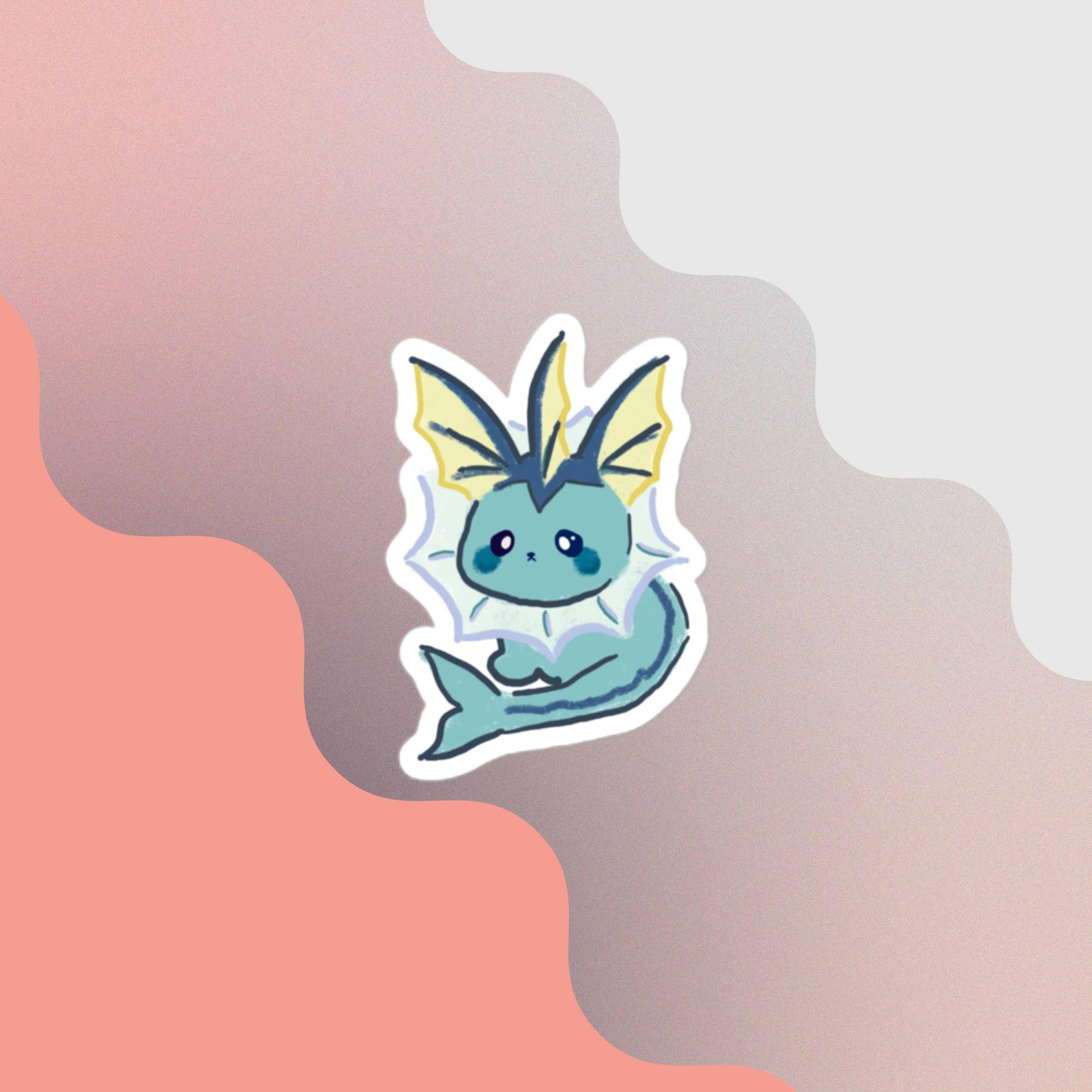 Vaporeon - Pokemon Sticker - Honey and Fir