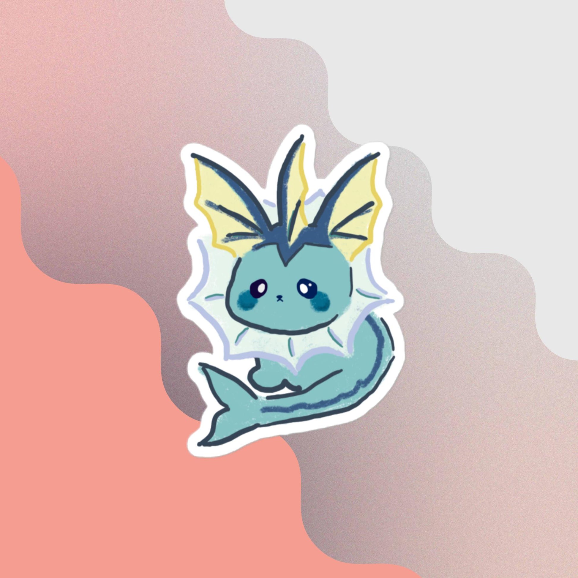 Vaporeon - Pokemon Sticker - Honey and Fir