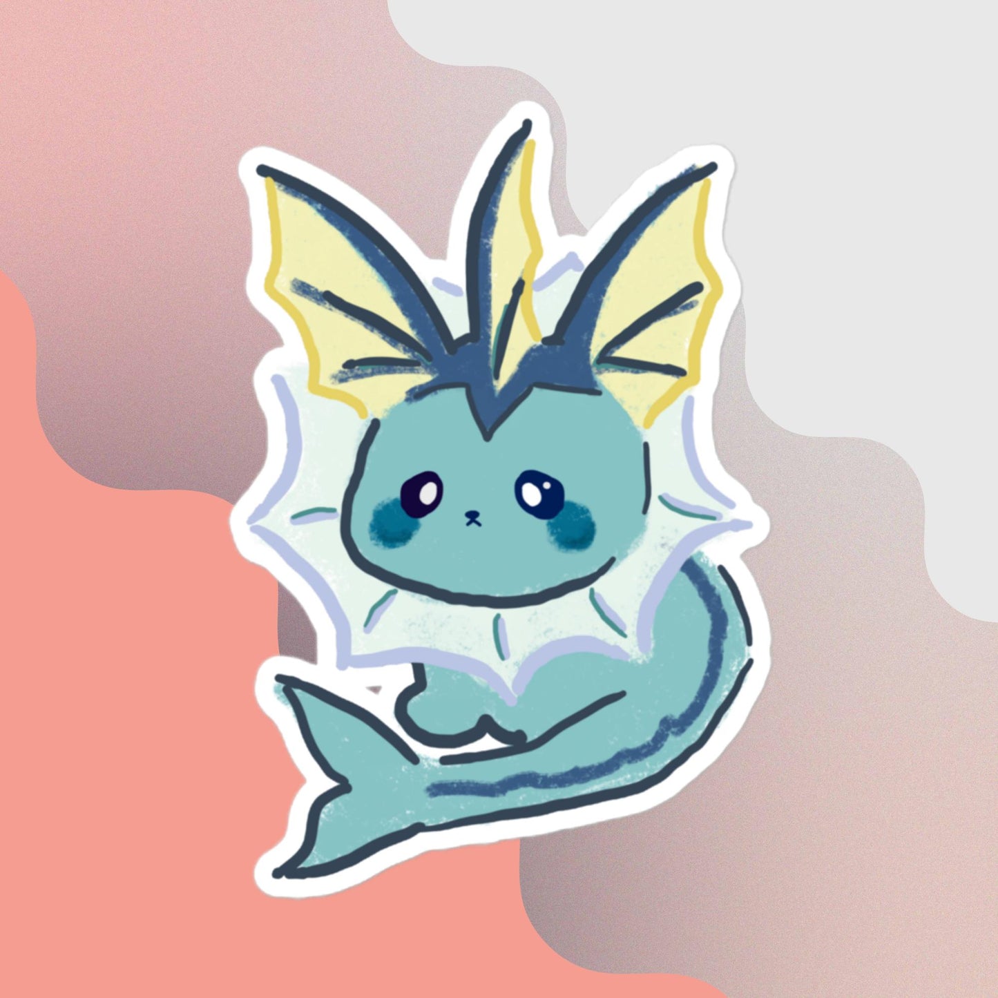 Vaporeon - Pokemon Sticker - Honey and Fir