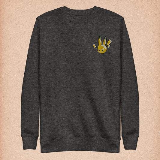 Pikachu - Embroidered Unisex Premium Sweatshirt - Honey and Fir